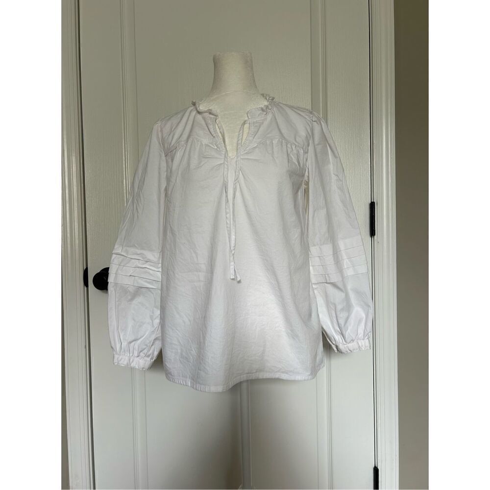 J. Crew Reimagined Blouse White Sz XS